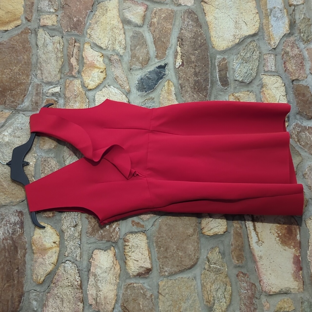 MSGM Red Ruffle Dress - Picture 12 of 13